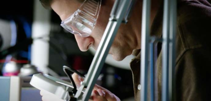 Man working in lab